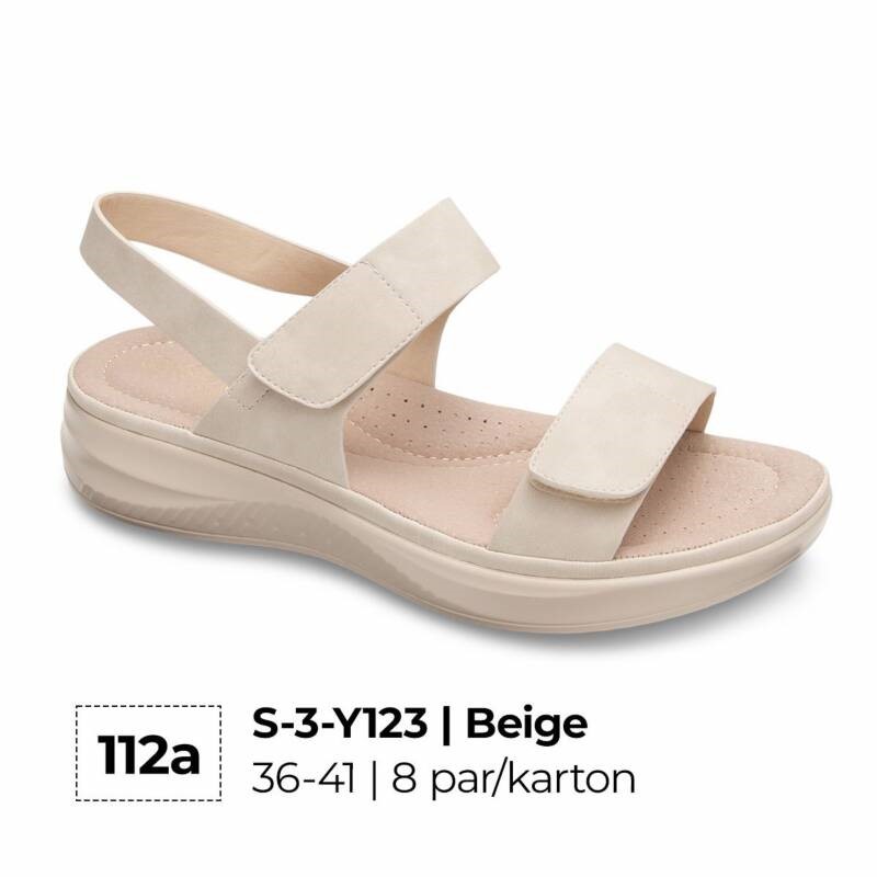 Sandały płaskie damskie Roz 36-41 / 8 par